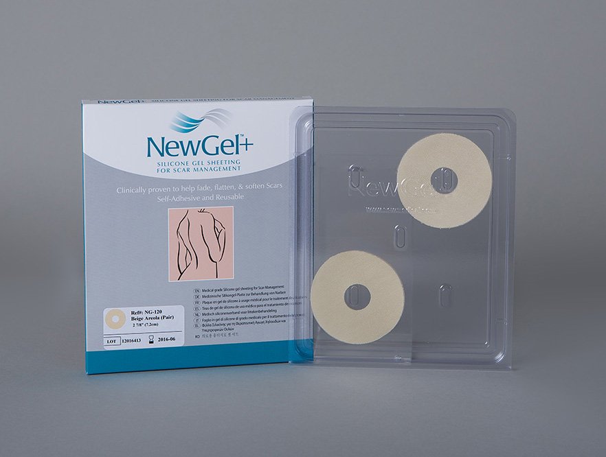 New Gel+ Kruhová béžová náplast - areola (2 ks)
