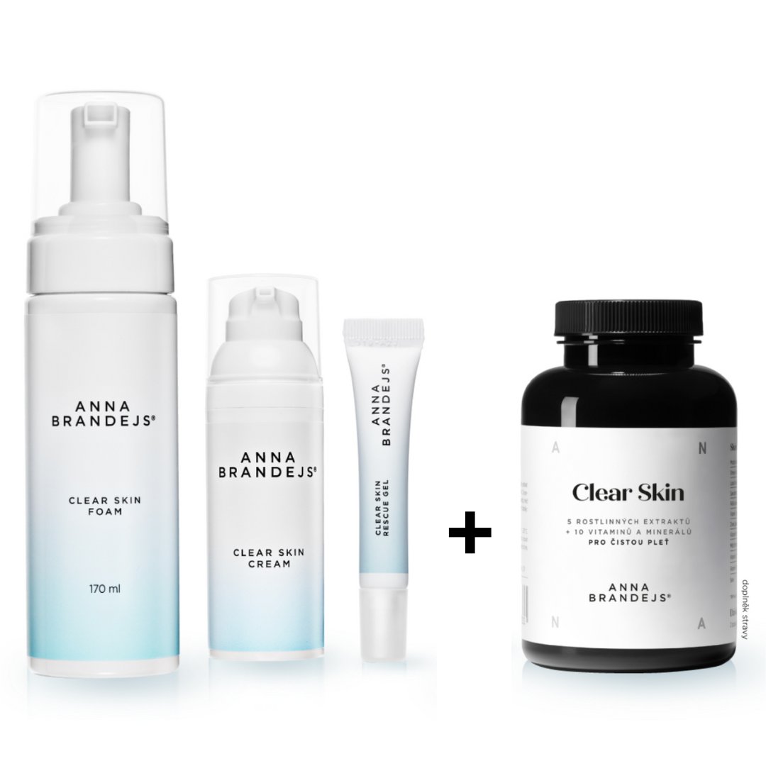 Clear Skin kosmetika + doplněk stravy Clear Skin zdarma
