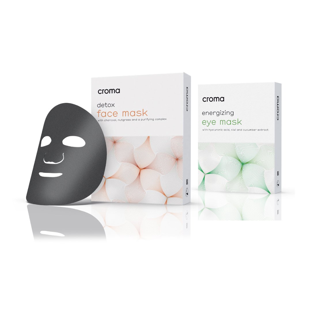 DUO: DETOX FACE MASK a ENERGIZING EYE MASK