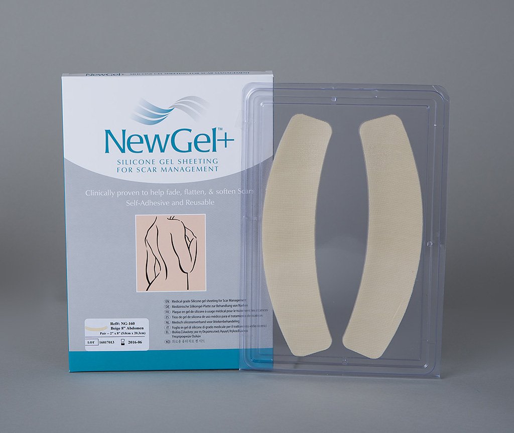 New Gel+ Béžová náplast na břicho (2 ks)
