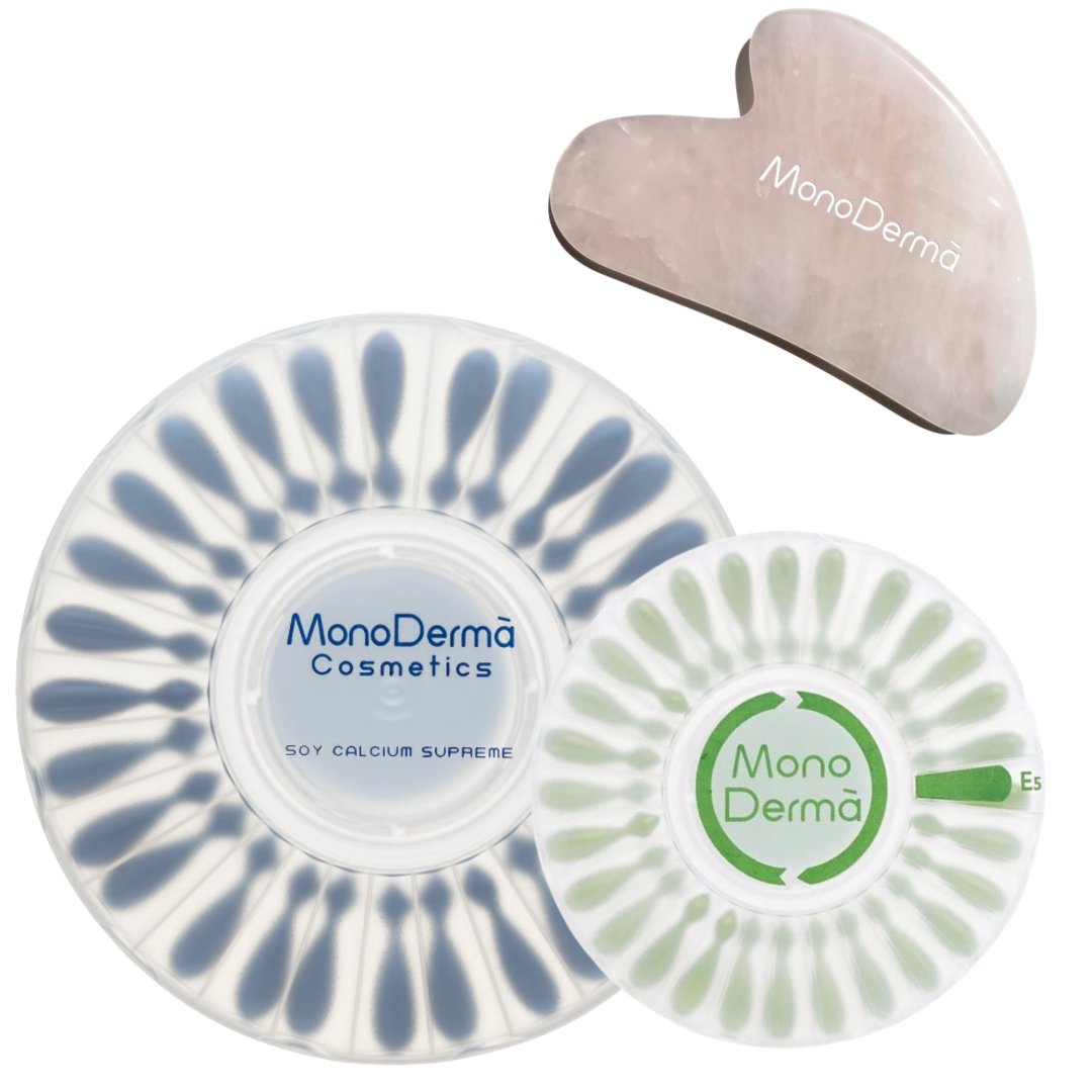 Balíček Monoderma Soy Calcium Supreme + E5 + gua sha jako dárek